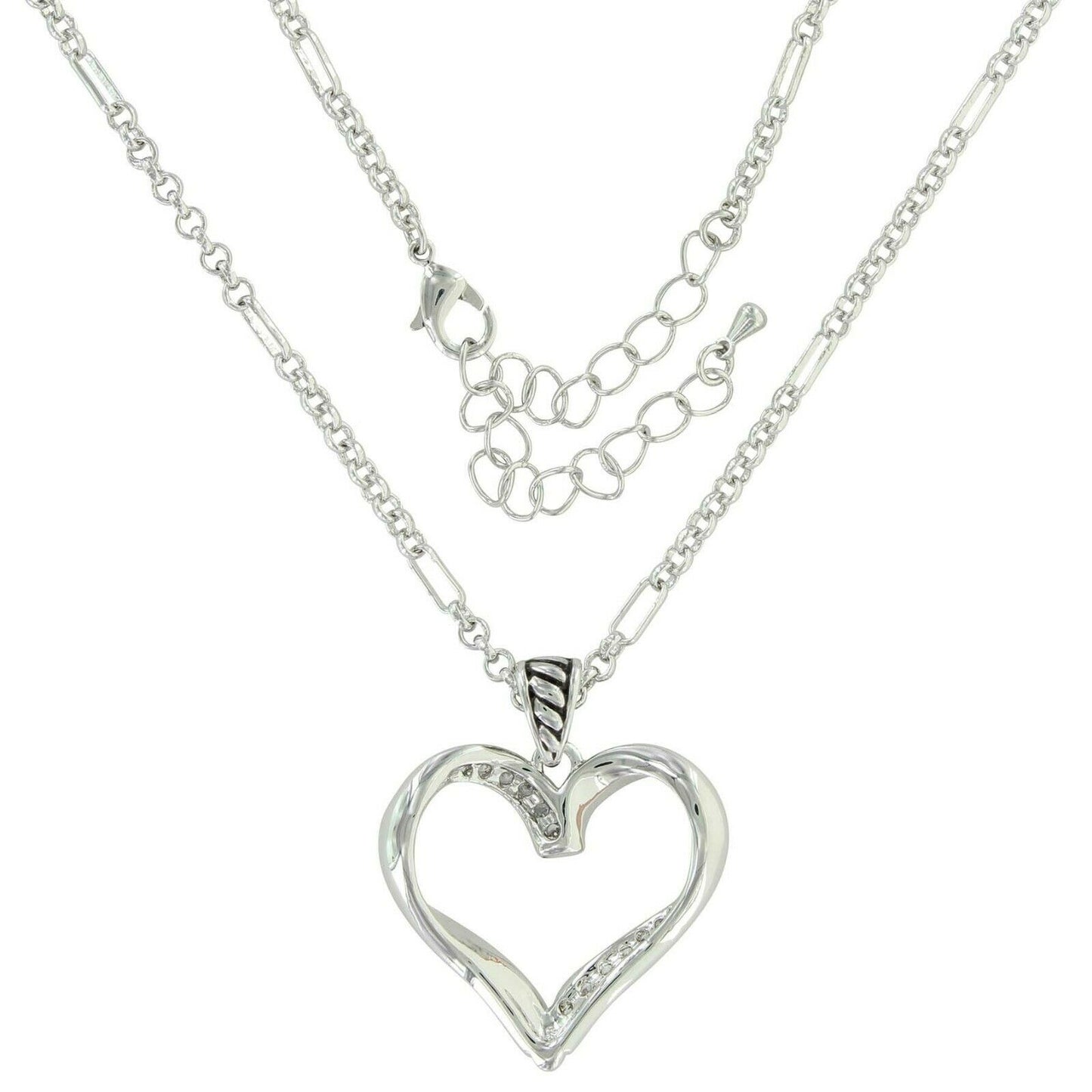 Montana Silversmiths Facets of Love Rose Gold Heart Necklace NC3979RG