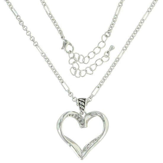 Load image into Gallery viewer, Montana Silversmiths Facets of Love Rose Gold Heart Necklace NC3979RG
