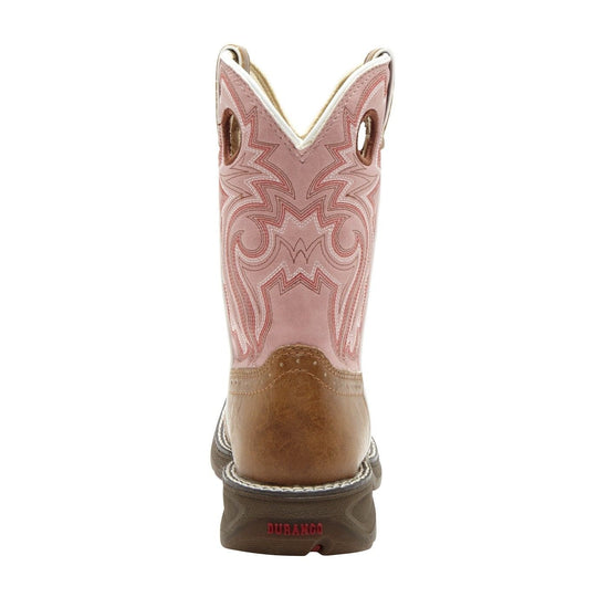 Durango Children's Lacey Pink & Tan Saddle Vamp Western Boots BT287 - Wild West Boot Store