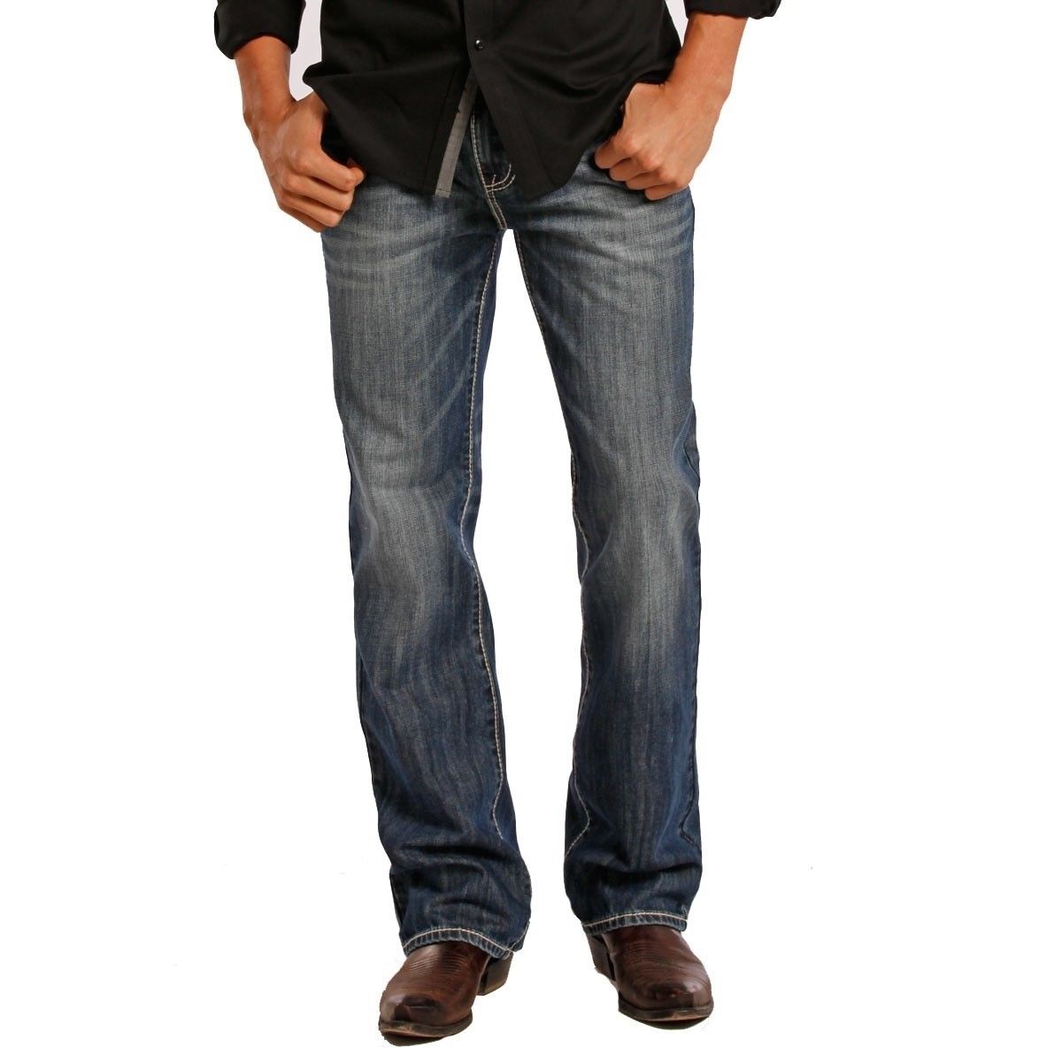 Rock & Roll Denim Men's Double Barrel Straight Jeans M0S8553