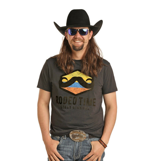 Panhandle Men's Grey Rodeo Time T-Shirt P9-3020