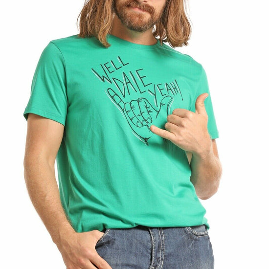 Panhandle Men's Green Hang Loose Graphic T-Shirt P9-7555
