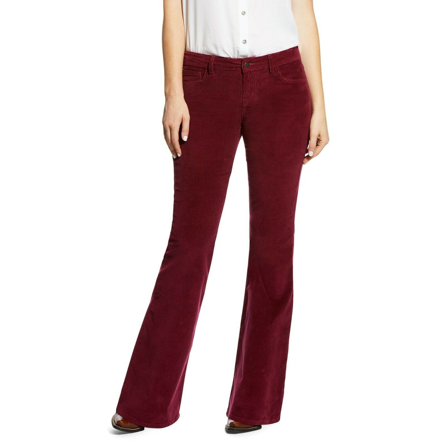 Ariat® Ladies Corduroy Flare Wild Berry Purple Jeans 10032468
