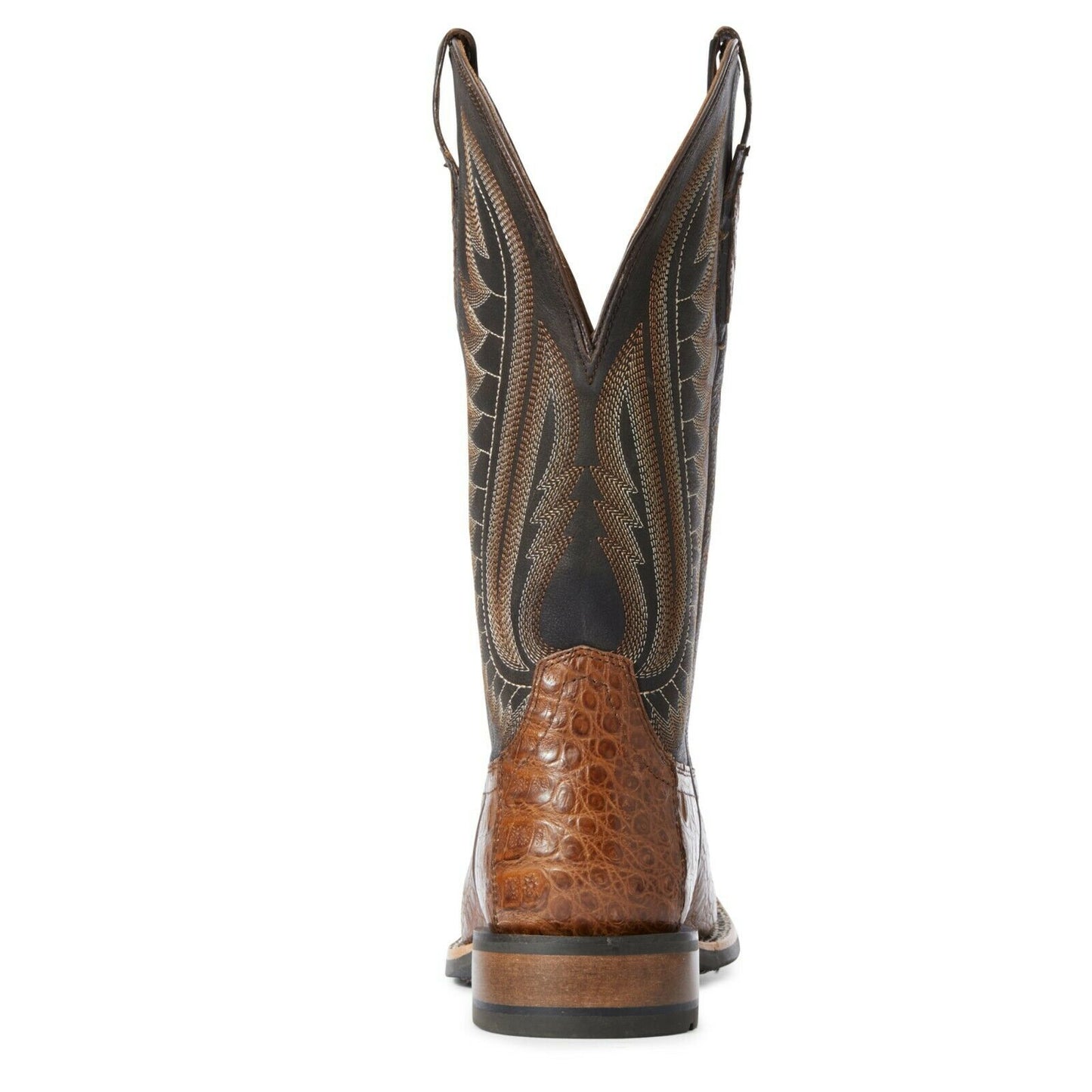 Ariat® Men's Double Down Caramel Caiman Belly Square Toe Boot 10034030