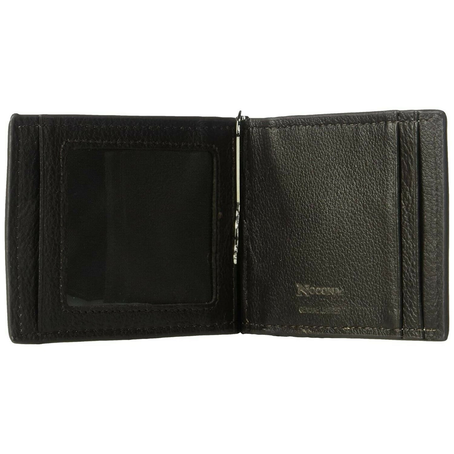 Nocona Embossed Chocolate Leather Bi-Fold Money Clip N5412747
