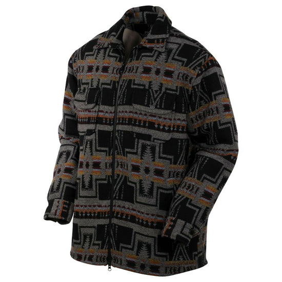 Outback Trading Company Men's Koda Black Full Zip Jacket 29756-BLK