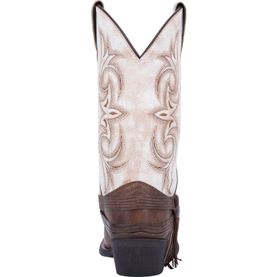 Laredo Ladies Myra Brown & Sand White Western Boots 51091