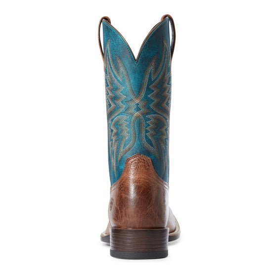 Load image into Gallery viewer, Ariat® Men&amp;#39;s Valor Ultra Dark Tan &amp;amp; Rocky Blue Boots 10034080
