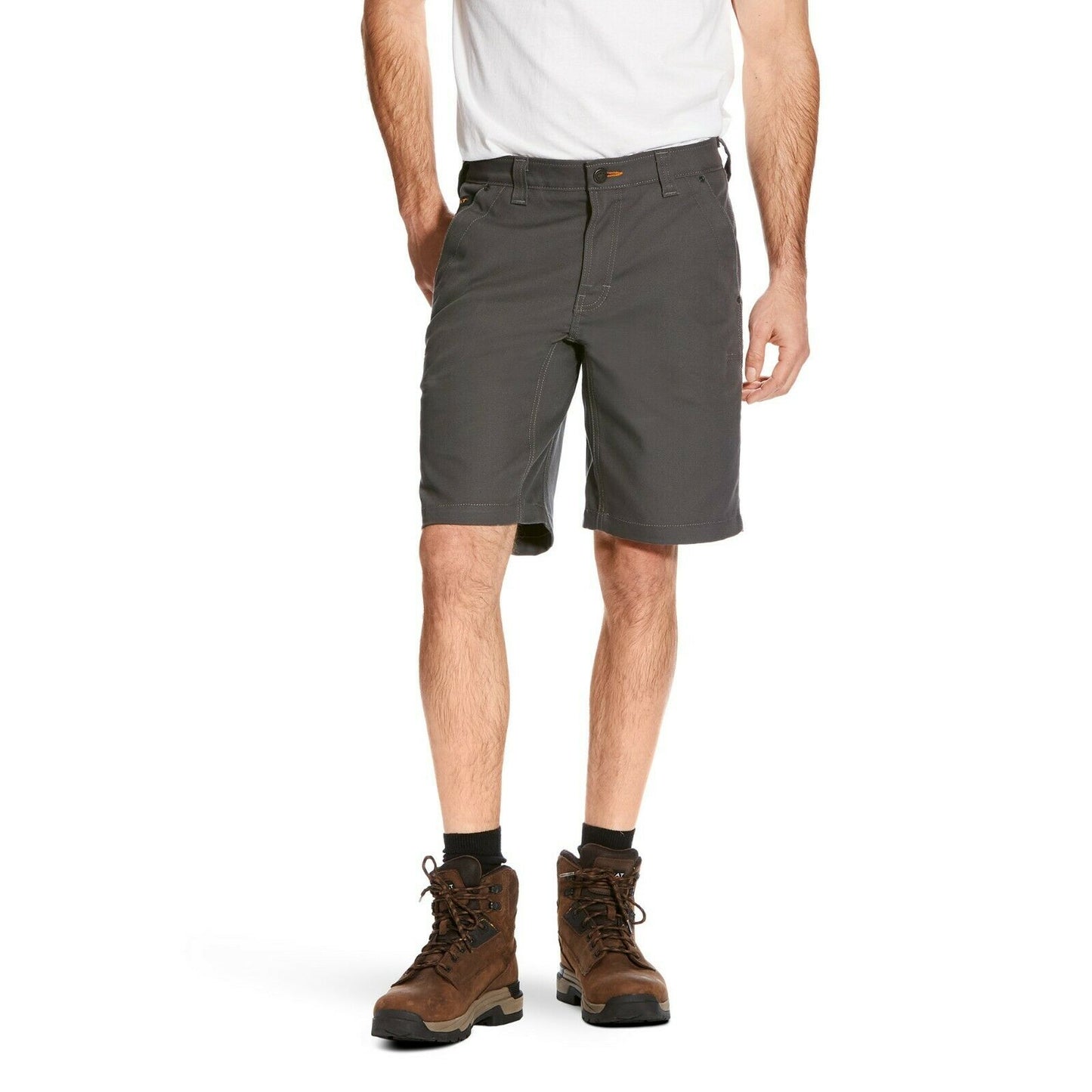 Ariat® Men's Rebar Stretch Grey Utility Shorts 10025989