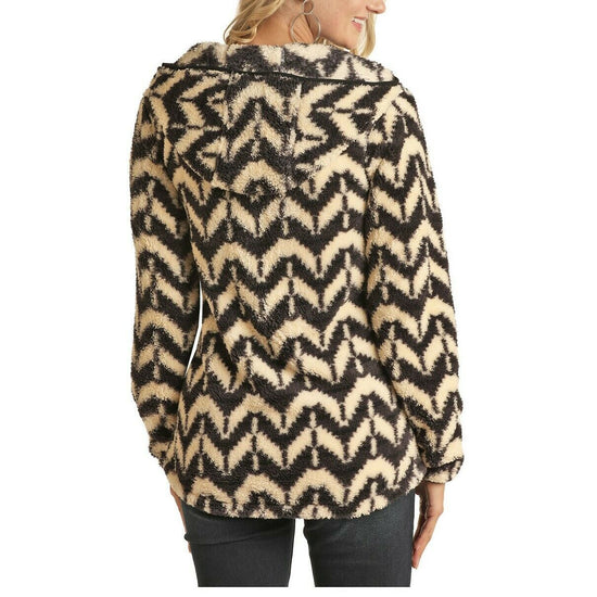 Powder River Outfitters Ladies Charcoal Aztec Pullover 51-6663-02