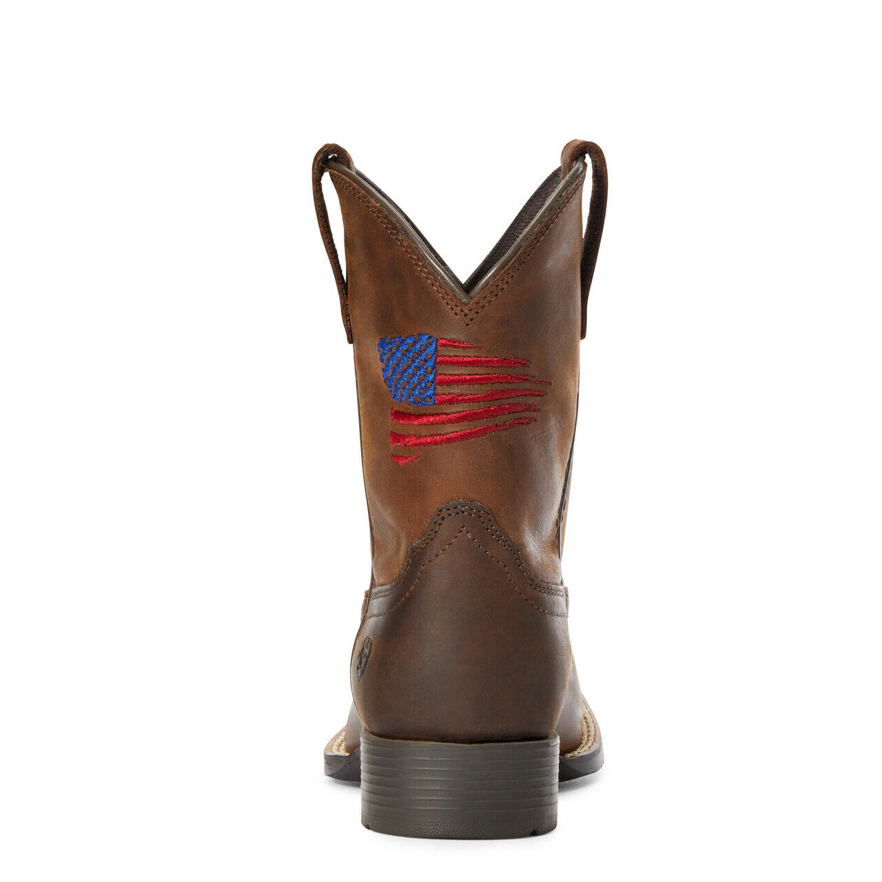 Ariat Children's Distressed Brown Patriot II Cowboy Boots 10034408