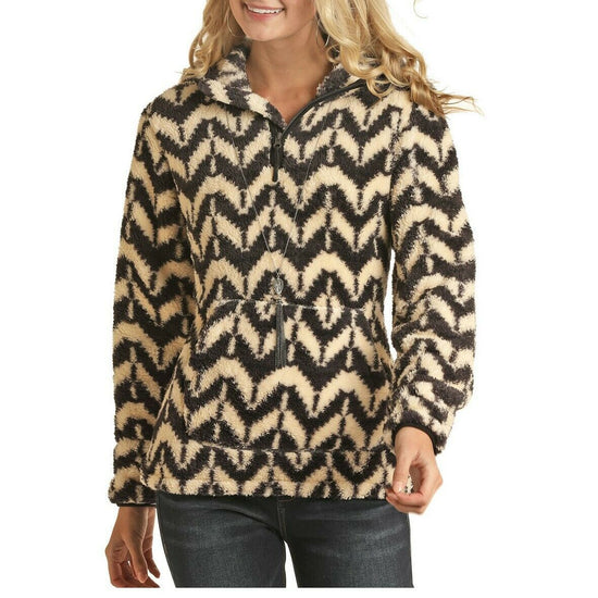 Powder River Outfitters Ladies Charcoal Aztec Pullover 51-6663-02