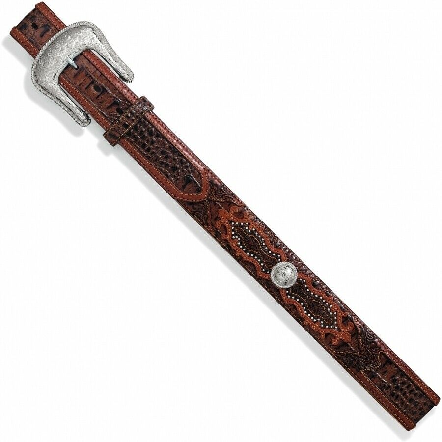 Load image into Gallery viewer, Tony Lama Aged Bark Southern Caiman Belt C41294
