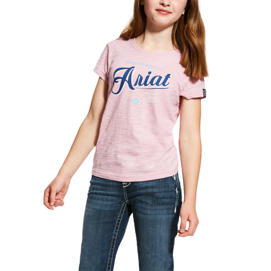 Load image into Gallery viewer, Ariat® Kids&amp;#39; Lilac Pearl Logo T-Shirt 10025556
