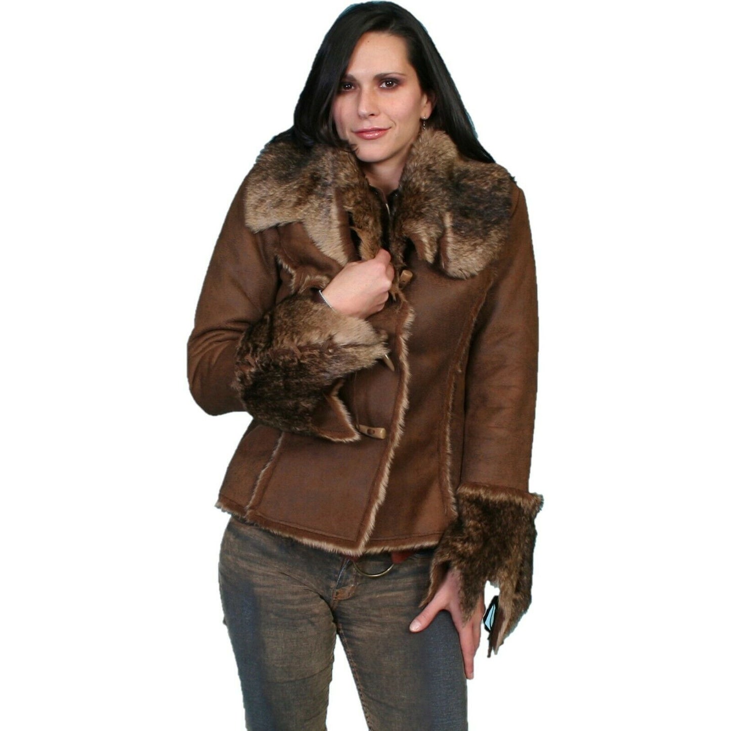 Scully Ladies Soft & Luxurious Faux Fur Java Jacket 8010-JVA
