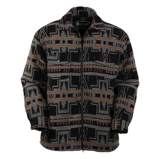 Load image into Gallery viewer, Outback Trading Company Men&amp;#39;s Koda Black Full Zip Jacket 29756-BLK
