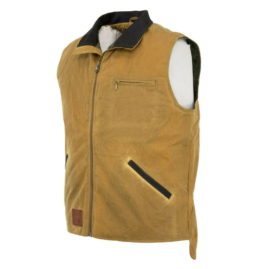 Load image into Gallery viewer, Outback Trading Company® Men&amp;#39;s Sawbuck Field Tan Oilskin Vest 2143-FTN

