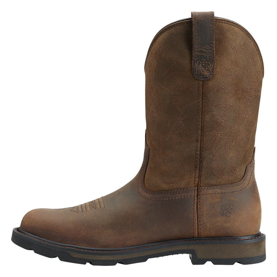 Ariat® Men's Groundbreaker Distressed Brown Work Boots 10014238