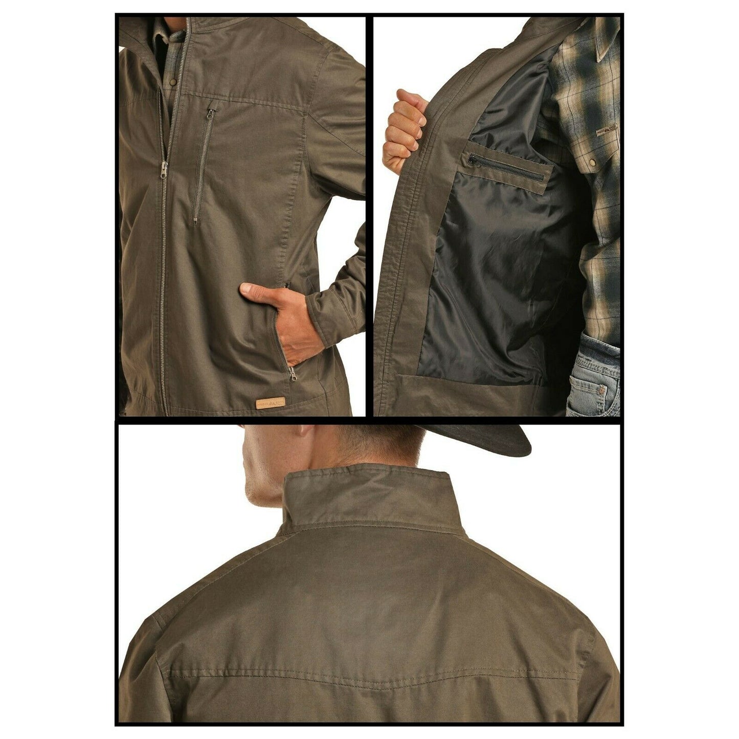 Powder River Outfitters Men's Olive Ranch Jacket 92-6757-31