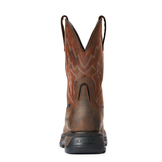 Load image into Gallery viewer, Ariat® Men&amp;#39;s Big Rig H2O Distressed Brown Work Boots 10033991
