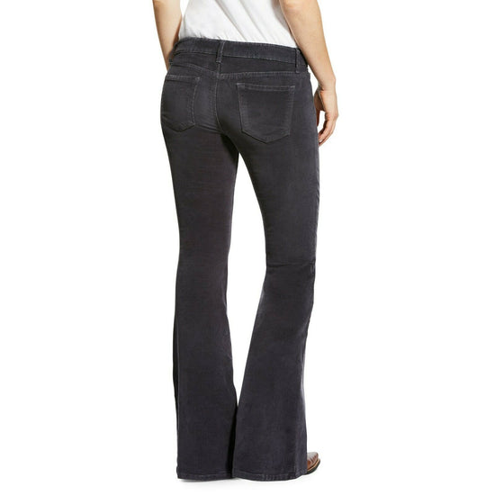 Ariat® Ladies Corduroy Flare Nightshade Black Jeans 10032466