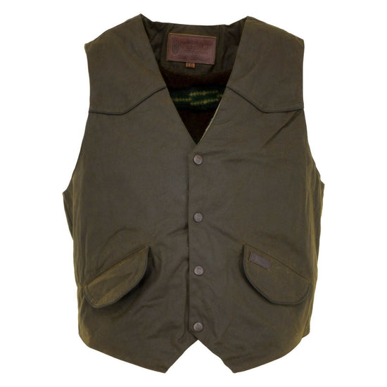 Outback Trading Company® Men's Cliffdweller Brown Oilskin Vest 2155-BNZ