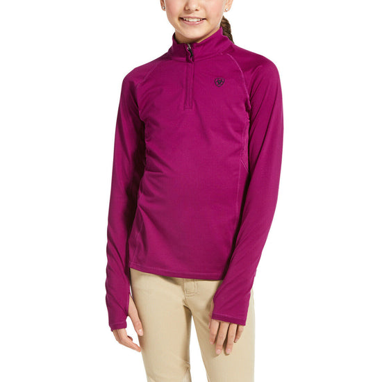 Ariat Childrens Imperial Violet Lowell 2.0 1/4 Zip Baselayer 10032682