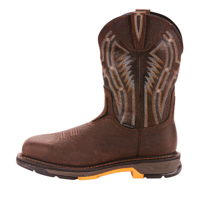 Ariat® Men's Workhog XT Dare Brown Carbon Toe Work Boots 10024952 - Wild West Boot Store
