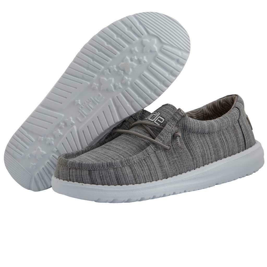 Hey Dude Children's Wally Linen Stone Shoes 130130704