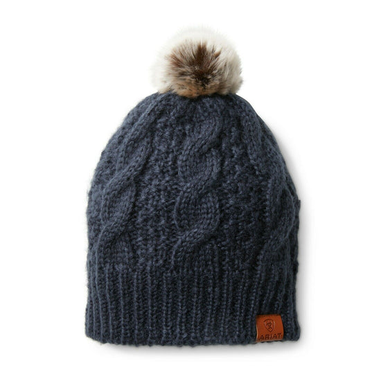 Ariat® Ladies Navy Cable Knit Beanie 10033365