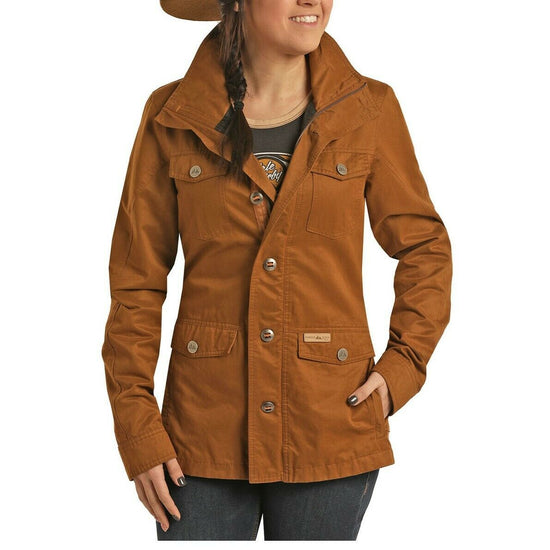 Load image into Gallery viewer, Powder River Outfitters Ladies Brass Rancher Jacket 52B6755-70
