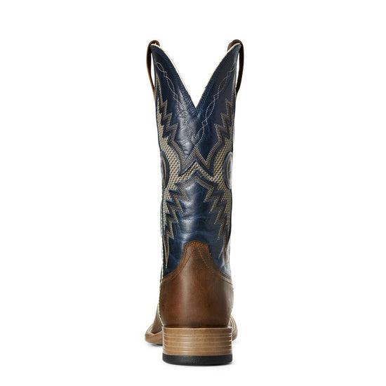 Ariat® Men's Solado VentTEK™ Sorrel Crunch Brown & Blue Boots 10027202