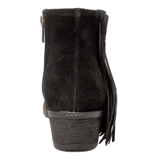 Circle G by Corral Ladies Black Suede Side Fringe Bootie Q0036 - Wild West Boot Store