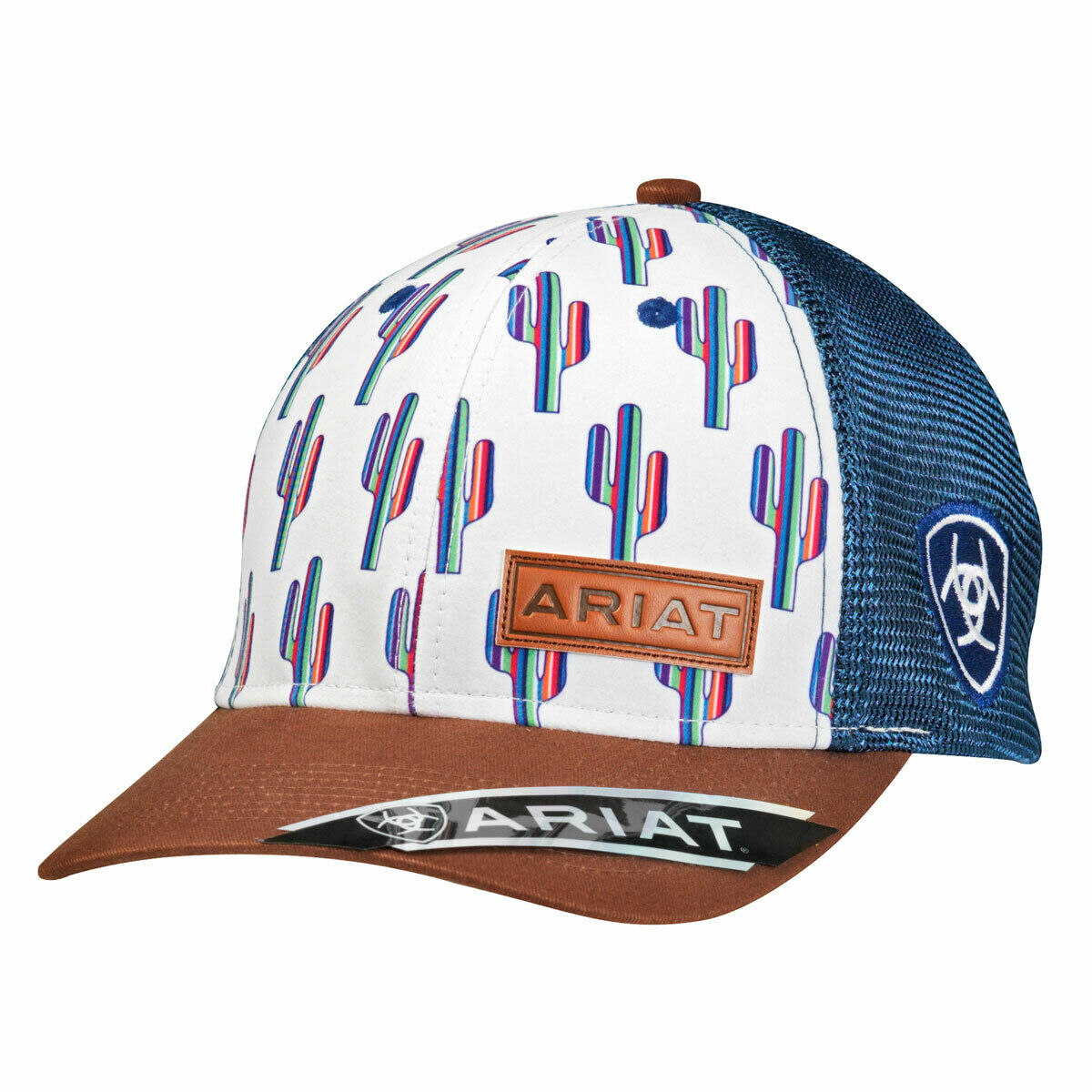 Ariat® Ladies Blue & White Cactus Snapback Cap 1512605