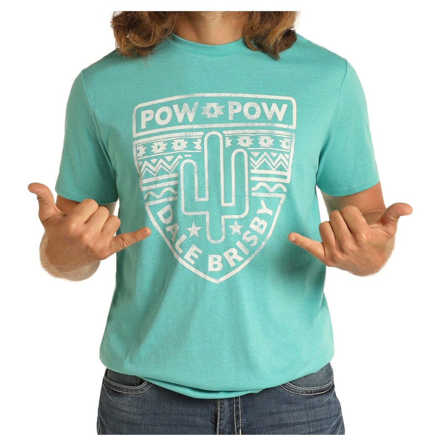 Load image into Gallery viewer, Panhandle Men&amp;#39;s Pow Pow Dale Brisby Graphic T- Shirt P9-4416
