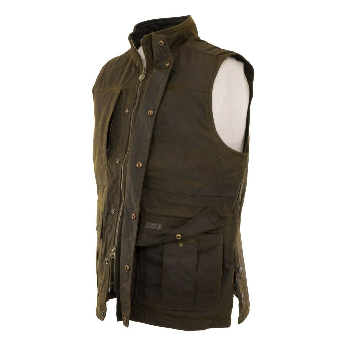 Outback Trading Company® Men's Deer Hunter Brown Oilskin Vest 2049-BNZ