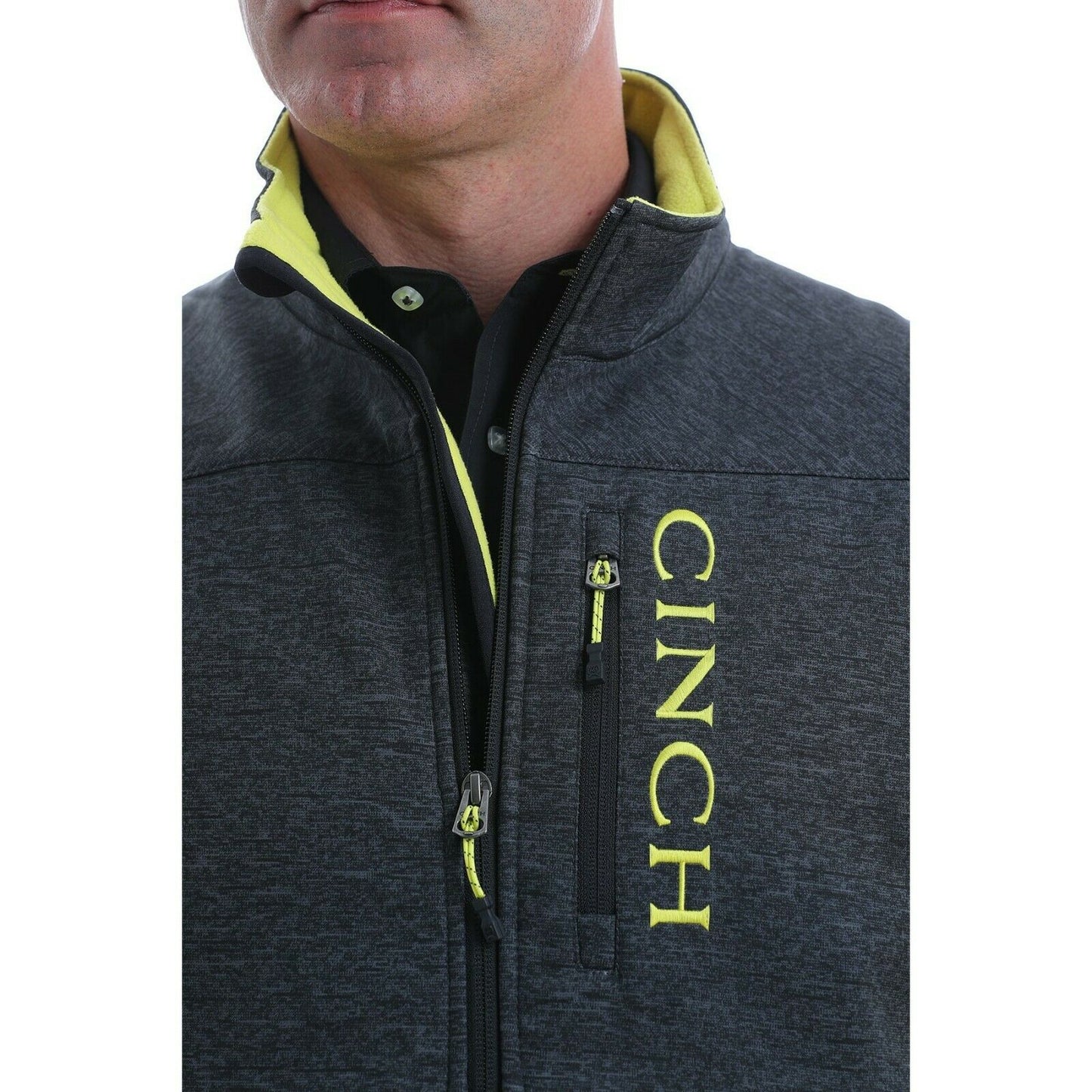 Cinch Men's Concealed Carry Charcoal Grey Bonded Vest MWV1541001