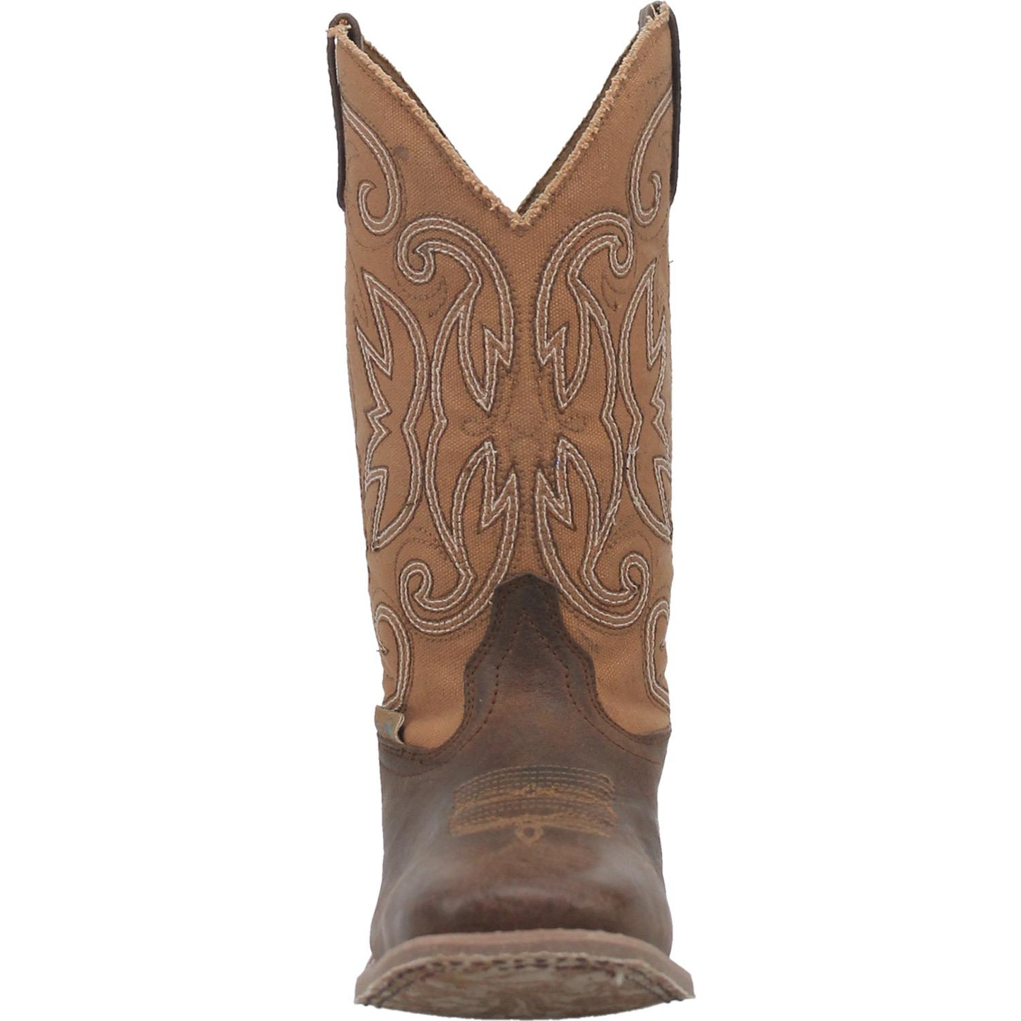 Laredo® Ladies Caney Square Toe Tan Leather Western Boots 5878