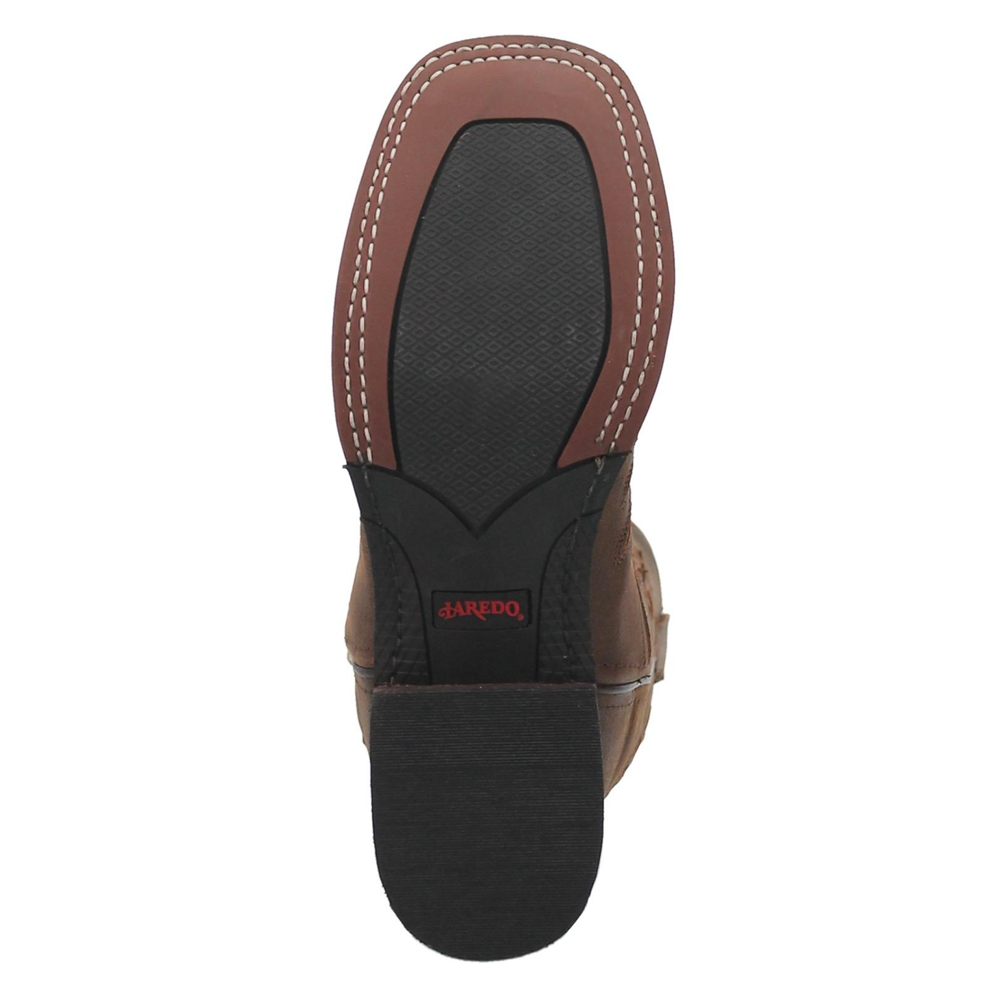 Laredo® Ladies Emmylou Leopard Print Inlay Brown Western Boots 5889