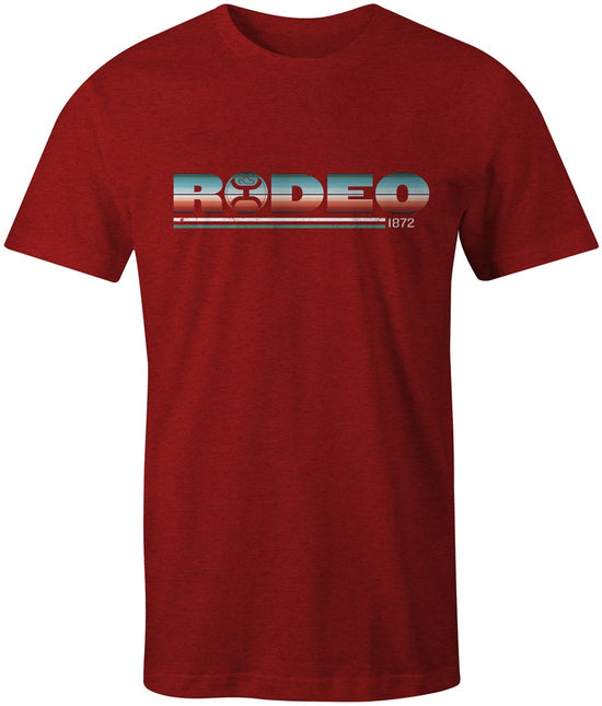 Hooey Men's "Rodeo" Serape Pattern Logo Red Crew Neck T-Shirt HT1511RD
