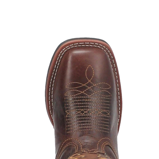 Laredo Ladies Lockhart Studded Brown Leather Boots 5944-BN97