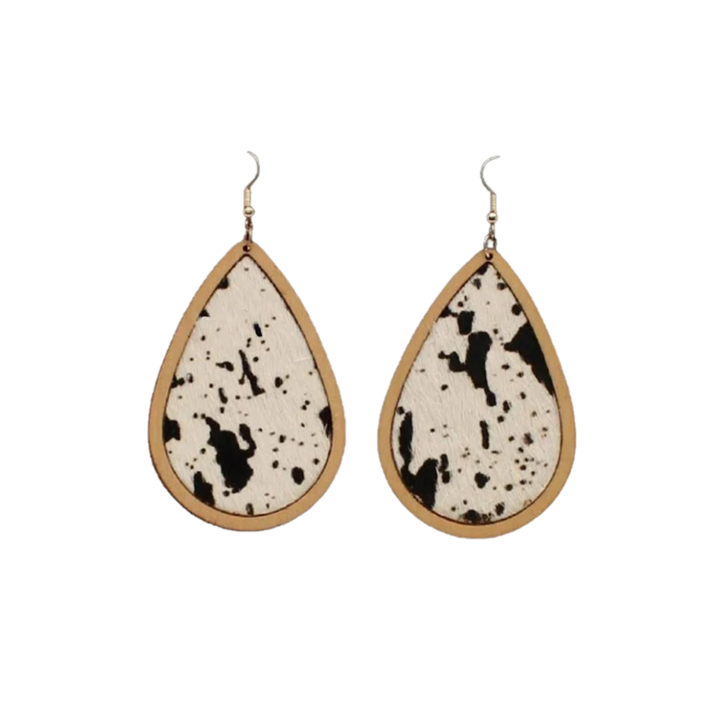 M&F® Ladies Cowhide Tear Drop Earrings D4600107