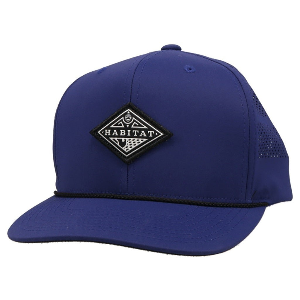 Hooey Men's Habitat 6-panel Dark Blue Trucker Cap 6011T-BL