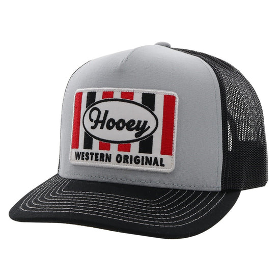 Hooey Men's Sudan 5-panel Grey & Black Trucker Cap 2201T-GYBK
