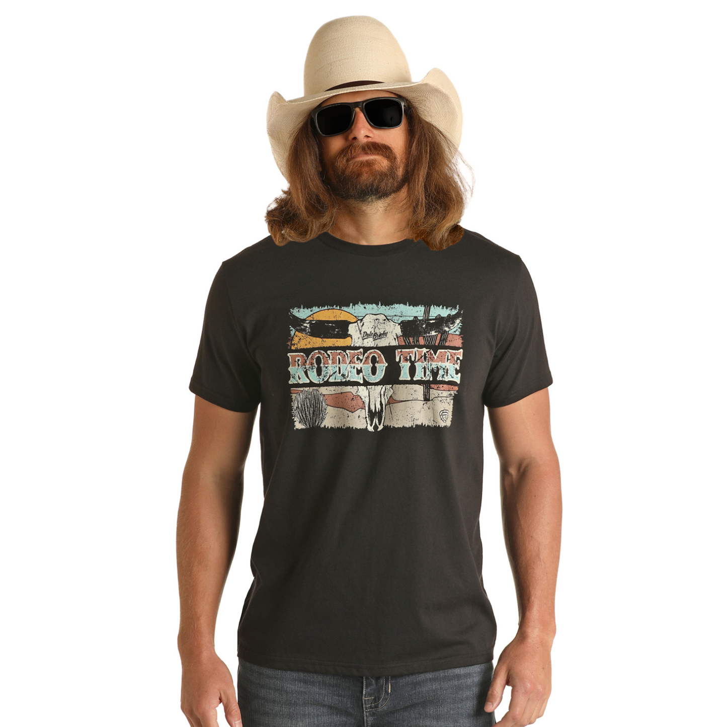 Rock & Roll® Unisex Dale Brisby Black Graphic T-Shirt RRMT21RZMA-01