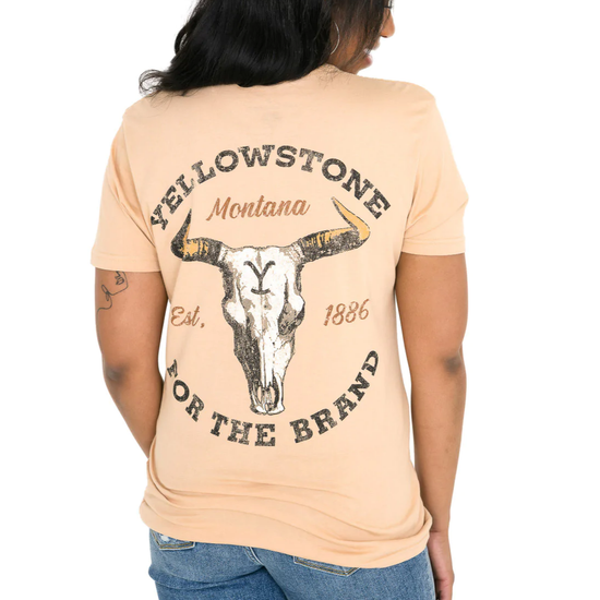Changes Unisex Yellowstone Sand Steer Skull Graphic T-Shirt 66-331-91