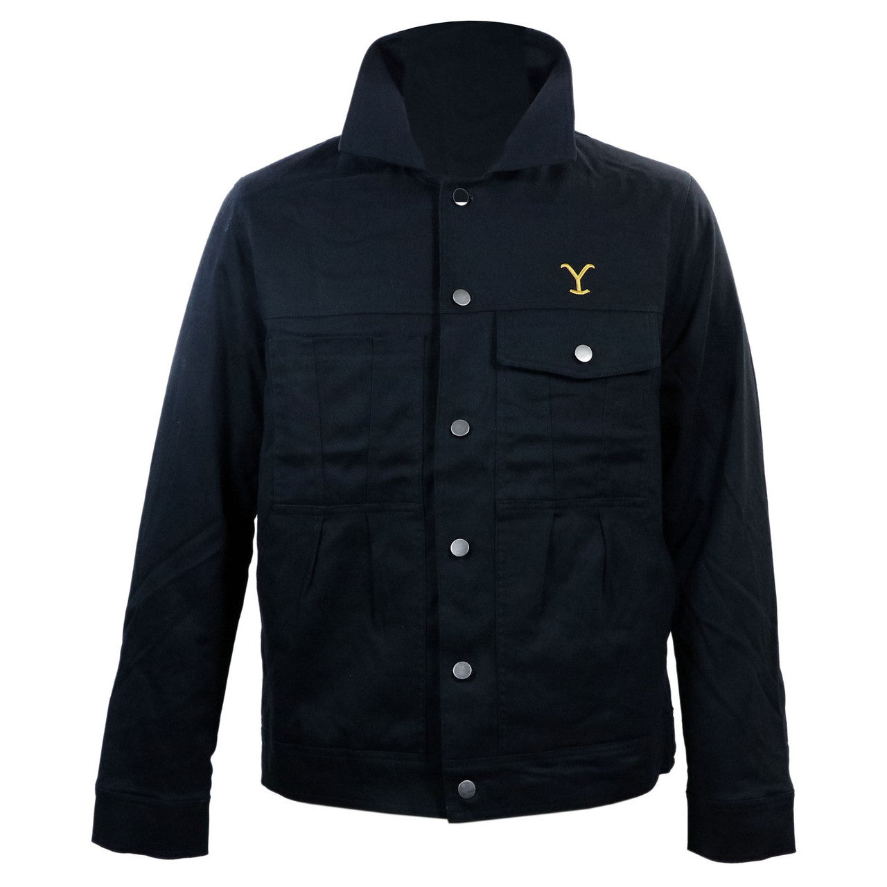 Yellowstone Men's Brand Logo Button Up Black Jacket 66658228