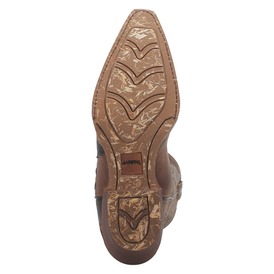 Laredo Men's Porter Tan & Black Snip Toe Boots 68408