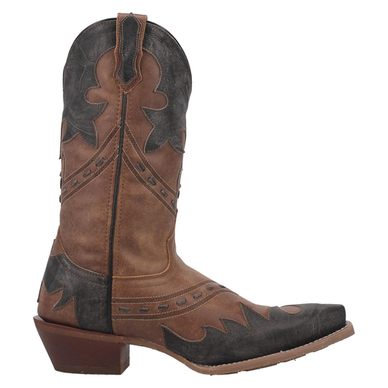 Laredo Men's Porter Tan & Black Snip Toe Boots 68408