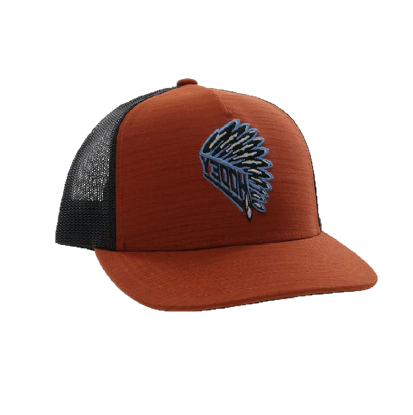 Hooey Men's Quanah 6-panel Orange & Black Trucker Cap 2226T-ORBK